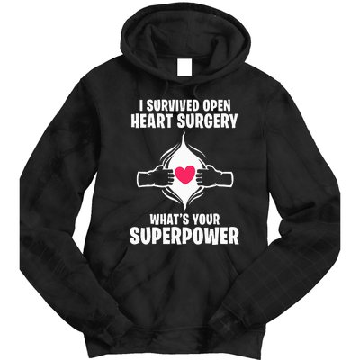 I Survived Open Heart Surgery Bypass Operation Recovery Tie Dye Hoodie