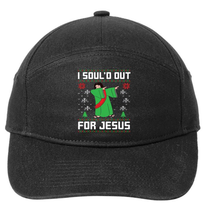 I Sould Out For Jesus Ugly Christmas 7-Panel Snapback Hat