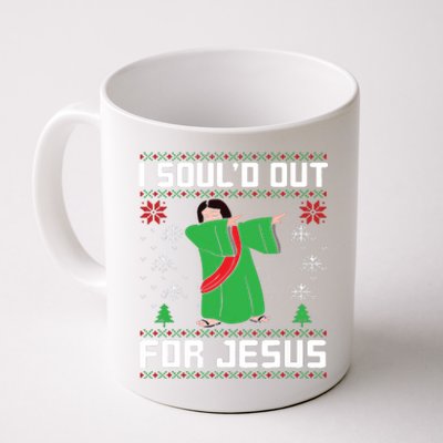 I Sould Out For Jesus Ugly Christmas Coffee Mug