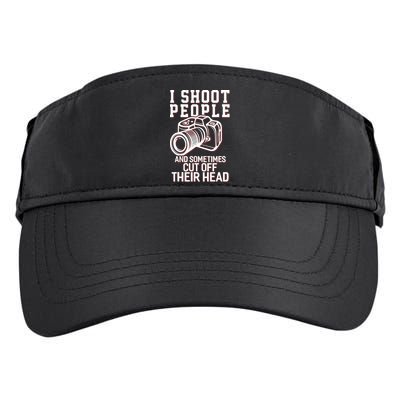 I Shoot People Funny Photography Gift Adult Drive Performance Visor