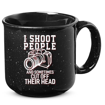 I Shoot People Funny Photography Gift 15oz Campfire Ceramic Mug