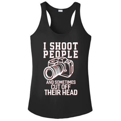 I Shoot People Funny Photography Gift Ladies PosiCharge Competitor Racerback Tank