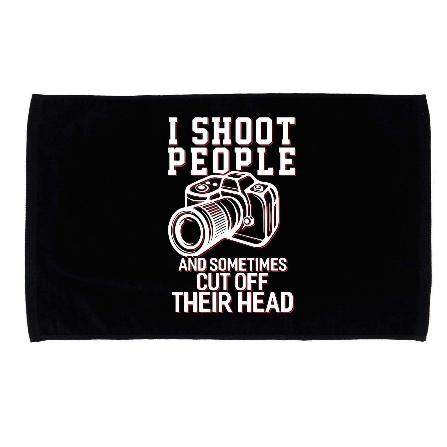 I Shoot People Funny Photography Gift Microfiber Hand Towel