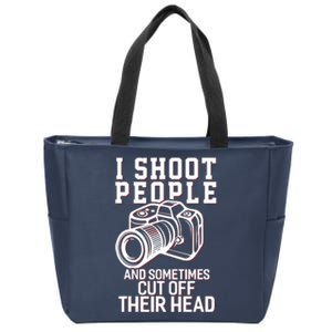 I Shoot People Funny Photography Gift Zip Tote Bag