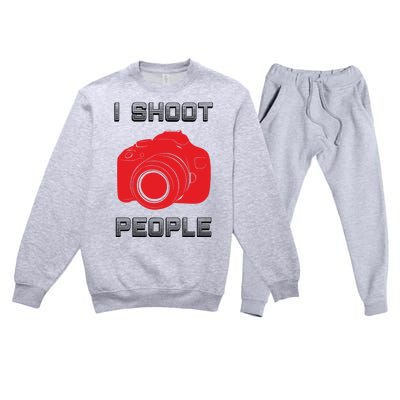 I Shoot People Premium Crewneck Sweatsuit Set