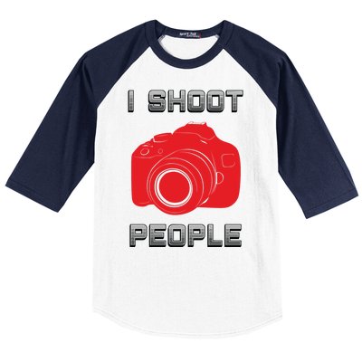 I Shoot People Baseball Sleeve Shirt