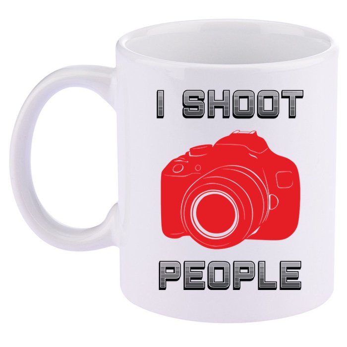 I Shoot People 11oz C Handle Ceramic Mug