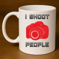 I Shoot People 11oz C Handle Ceramic Mug