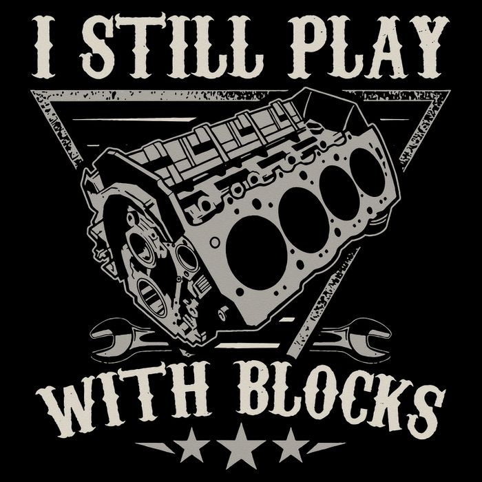 I Still Play With Blocks Racing Maintenance Vintage Daily Commute Backpack