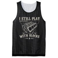 I Still Play With Blocks Racing Maintenance Vintage Mesh Reversible Basketball Jersey Tank