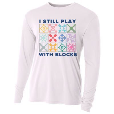 I Still Play With Blocks Cooling Performance Long Sleeve Crew