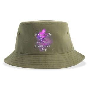 Invisible String Purple Pink Skies Eras Sustainable Bucket Hat