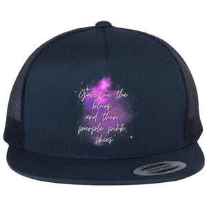 Invisible String Purple Pink Skies Eras Flat Bill Trucker Hat