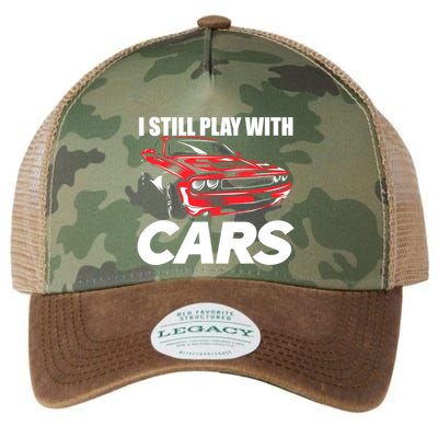 I Still Play With Cars Funny Car Guy Legacy Tie Dye Trucker Hat