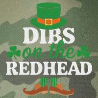 Irish St Patricks Day Shamrock Dibs On The Redhead Legacy Tie Dye Trucker Hat