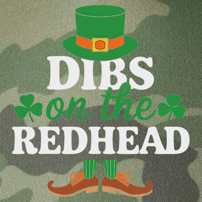 Irish St Patricks Day Shamrock Dibs On The Redhead Legacy Tie Dye Trucker Hat