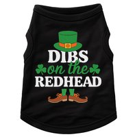 Irish St Patricks Day Shamrock Dibs On The Redhead Doggie Tank