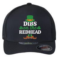 Irish St Patricks Day Shamrock Dibs On The Redhead Flexfit Unipanel Trucker Cap