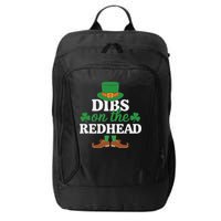 Irish St Patricks Day Shamrock Dibs On The Redhead City Backpack