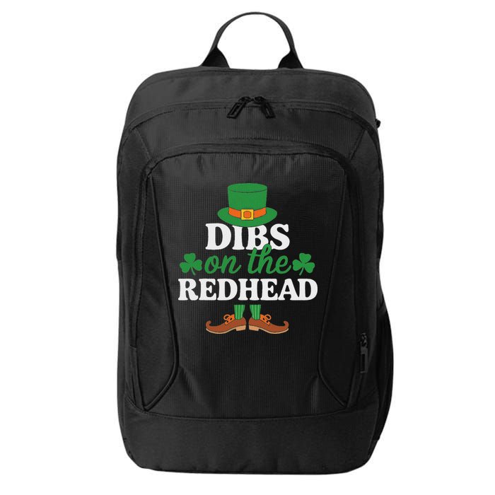Irish St Patricks Day Shamrock Dibs On The Redhead City Backpack
