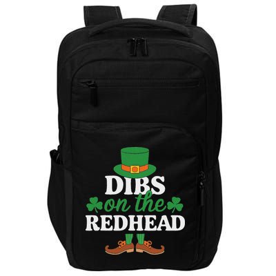 Irish St Patricks Day Shamrock Dibs On The Redhead Impact Tech Backpack