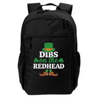 Irish St Patricks Day Shamrock Dibs On The Redhead Backpack