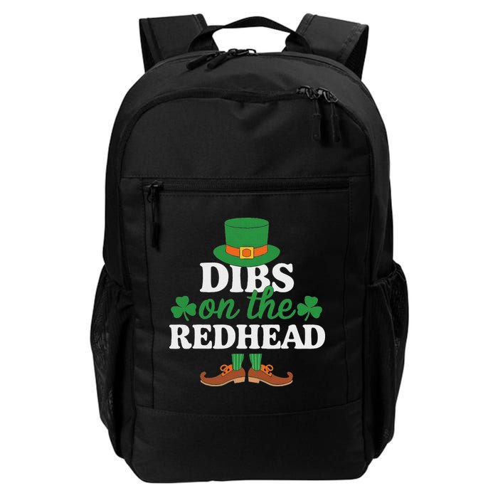 Irish St Patricks Day Shamrock Dibs On The Redhead Backpack
