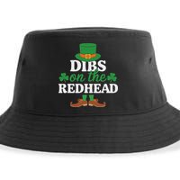 Irish St Patricks Day Shamrock Dibs On The Redhead Sustainable Bucket Hat
