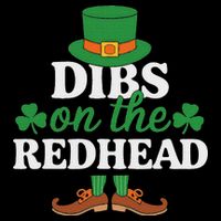 Irish St Patricks Day Shamrock Dibs On The Redhead Sustainable Bucket Hat