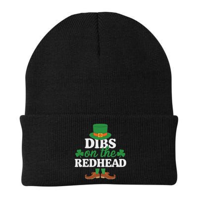 Irish St Patricks Day Shamrock Dibs On The Redhead Beanie