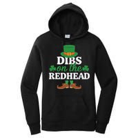 Irish St Patricks Day Shamrock Dibs On The Redhead Women's Pullover Hoodie