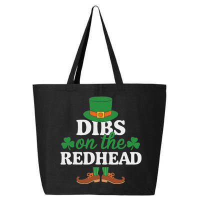 Irish St Patricks Day Shamrock Dibs On The Redhead 25L Jumbo Tote