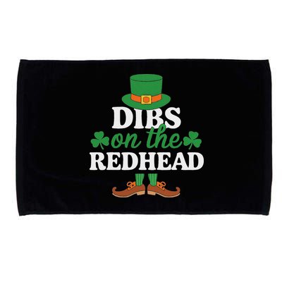 Irish St Patricks Day Shamrock Dibs On The Redhead Microfiber Hand Towel