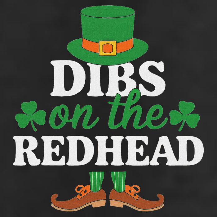Irish St Patricks Day Shamrock Dibs On The Redhead Microfiber Hand Towel
