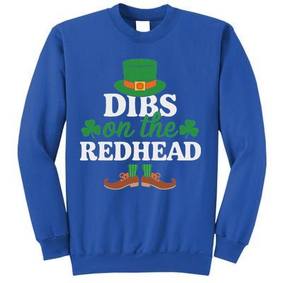 Irish St Patricks Day Shamrock Dibs On The Redhead Sweatshirt