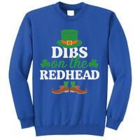 Irish St Patricks Day Shamrock Dibs On The Redhead Sweatshirt