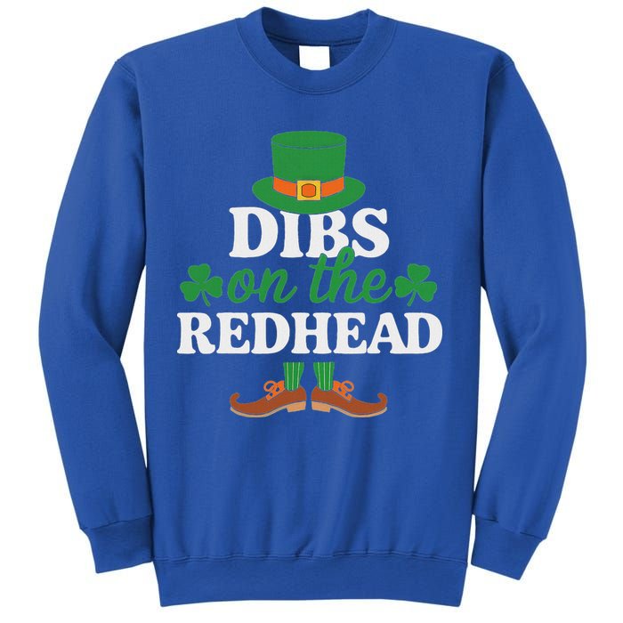 Irish St Patricks Day Shamrock Dibs On The Redhead Sweatshirt