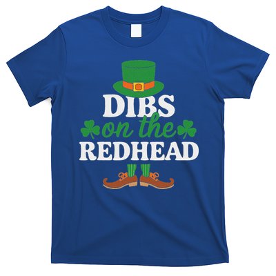 Irish St Patricks Day Shamrock Dibs On The Redhead T-Shirt