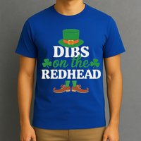 Irish St Patricks Day Shamrock Dibs On The Redhead T-Shirt