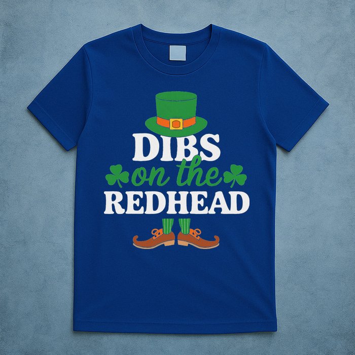 Irish St Patricks Day Shamrock Dibs On The Redhead T-Shirt