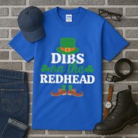 Irish St Patricks Day Shamrock Dibs On The Redhead Tall T-Shirt