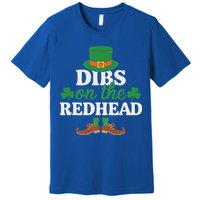 Irish St Patricks Day Shamrock Dibs On The Redhead Premium T-Shirt