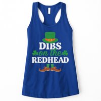 Irish St Patricks Day Shamrock Dibs On The Redhead Womens Tank Top