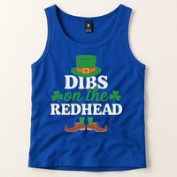 Irish St Patricks Day Shamrock Dibs On The Redhead Tank Top