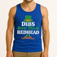 Irish St Patricks Day Shamrock Dibs On The Redhead Tank Top