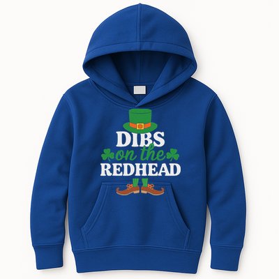 Irish St Patricks Day Shamrock Dibs On The Redhead Kids Hoodie