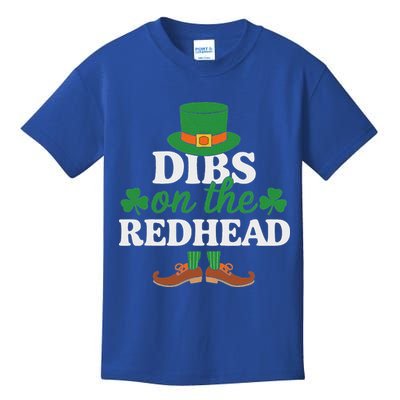 Irish St Patricks Day Shamrock Dibs On The Redhead Kids T-Shirt