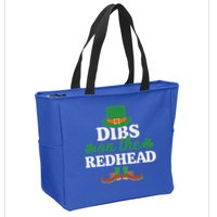 Irish St Patricks Day Shamrock Dibs On The Redhead Zip Tote Bag