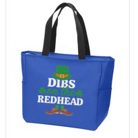 Irish St Patricks Day Shamrock Dibs On The Redhead Zip Tote Bag