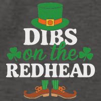 Irish St Patricks Day Shamrock Dibs On The Redhead Vector Backpack